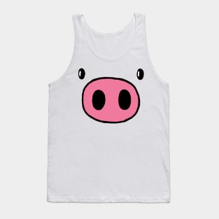 PORKY CUTE FUNNY, LADIES NOSE Tank Top